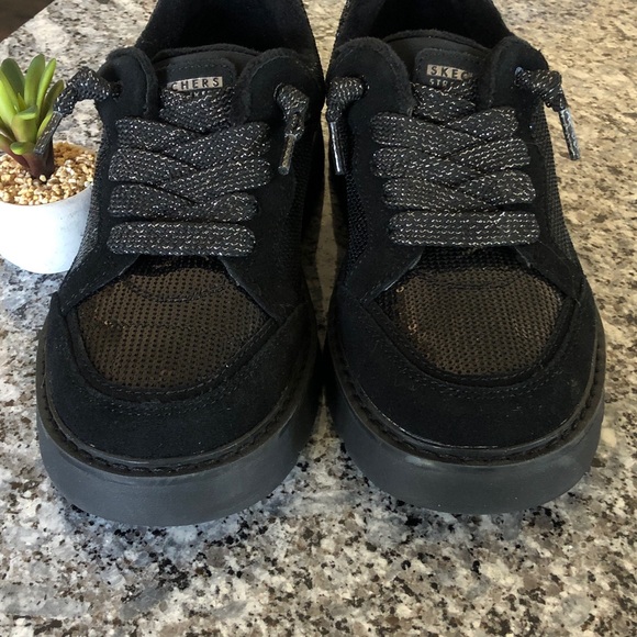 SKECHERS Keepsakes Cozy Street Hiker 8 Black MEMORY FOAM scotchgard NWOB - Picture 7 of 9